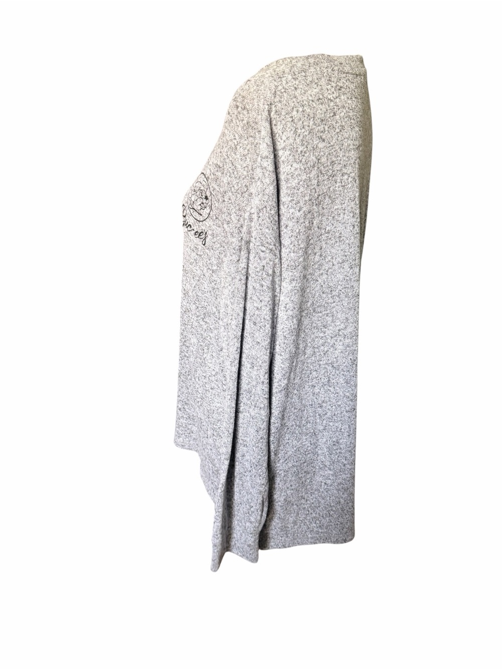 Buc-ee’s Women’s V-neck top Gray Long Sleeve Medium - Picture 3 of 6